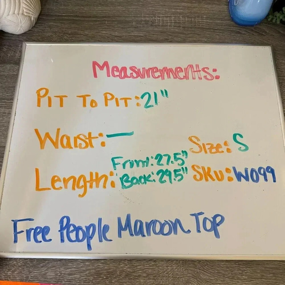 Free People Snap It Up Swing Tree Tunic Maroon Tank Top Boho Casual Size Small - Picture 8 of 8